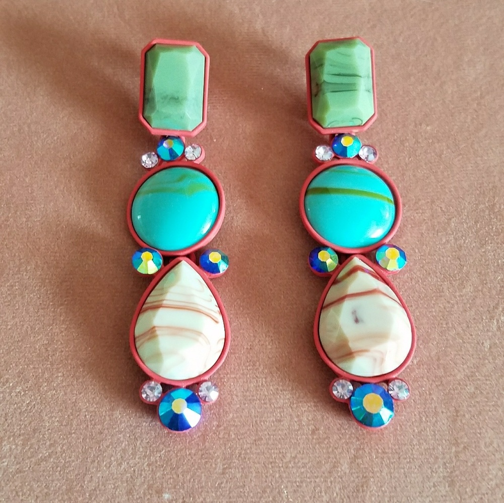 Zara Multicolor Stone Earrings